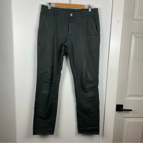 Bonobos Dark Green Men's Slim Pants sz 33/32 - Picture 1 of 7